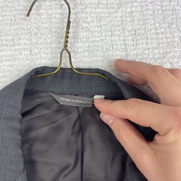 J.P. Tilford Samuelsohn x Harry Rosen charcoal gray Sport Blazer Jacket 44R READ - Picture 8 of 16